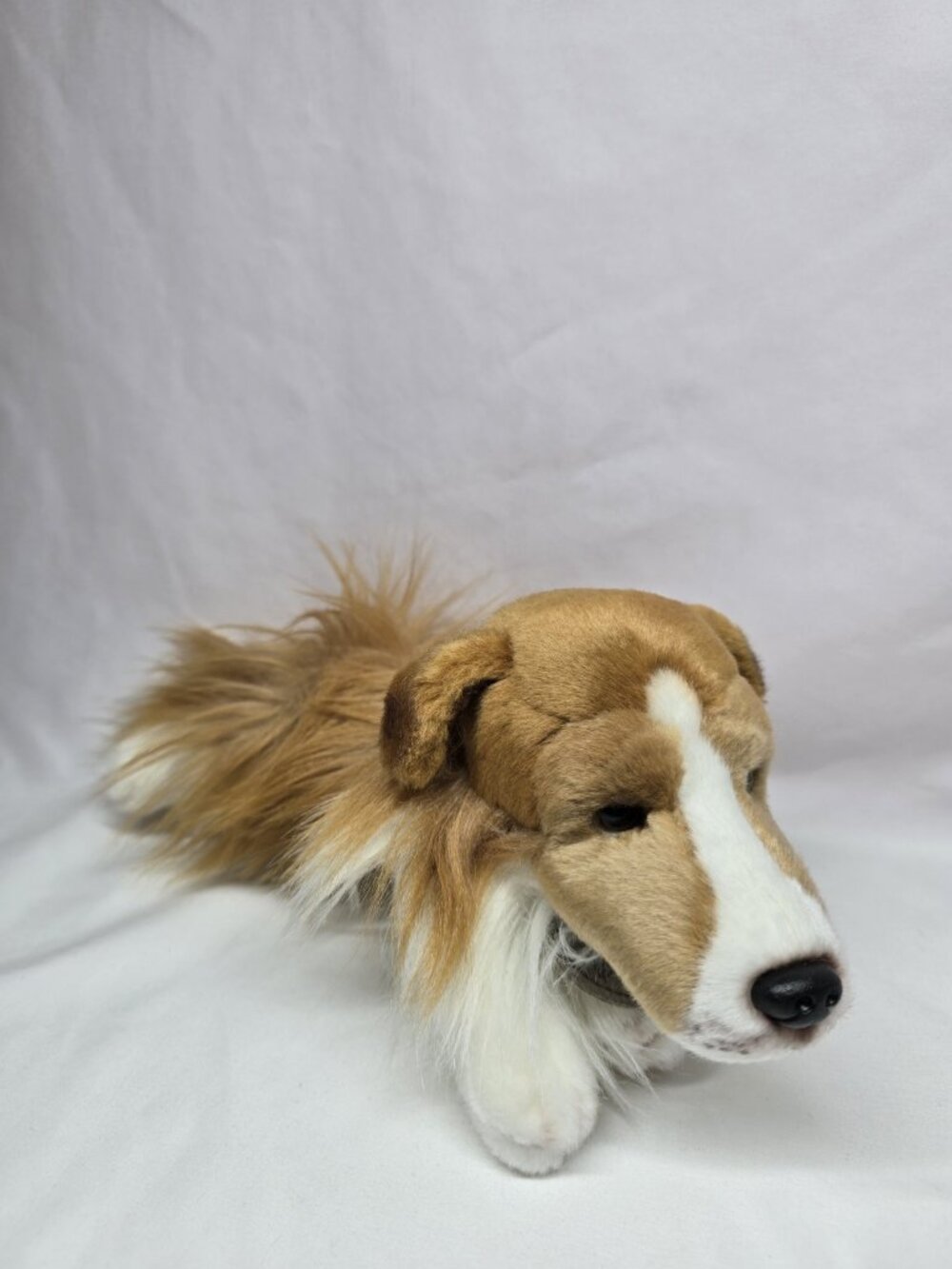 Russ Yomiko Classics Collie Puppy Dog Plush 12" Laying Down Realistic